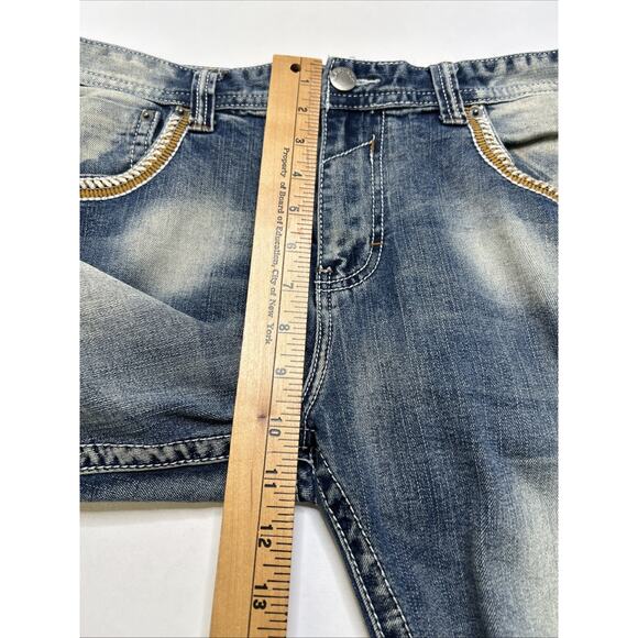 Lot Of 2 CJ BLACK PREMIUM Jeans Mens 34x32 Relaxed Straight & Boot Thick Stitch - Picture 7 of 16